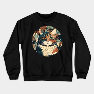 Splash Art Cat - Gifts for Cat lovers - Cute Cats Crewneck Sweatshirt